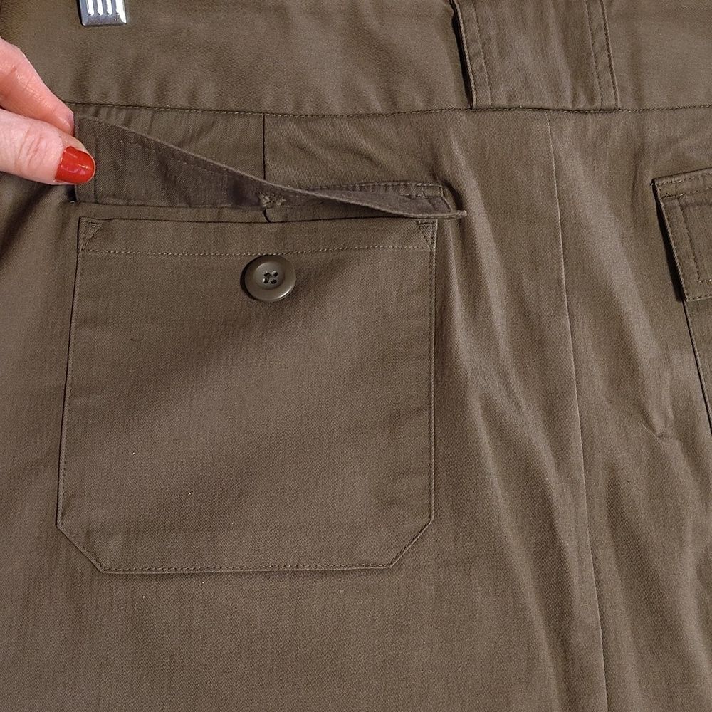 Mossimo Stretch Hunter Green Mini Cargo Skirt Siz… - image 7